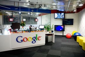 The entrance area at Google, Inc.