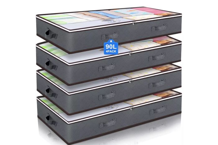 Amazon Budding Joy 90L Under-Bed Storage Bins, Closet Organizers