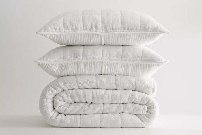 Quince Organic Airy Gauze Box Quilt Set