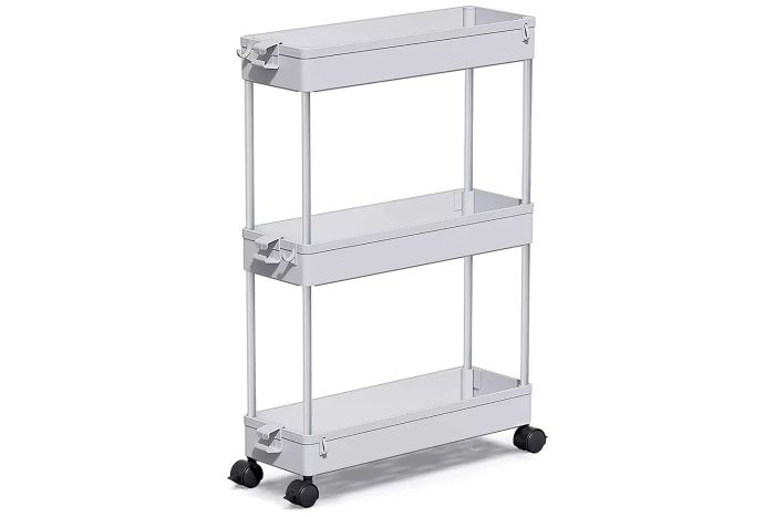 SPACEKEEPER Slim Rolling Storage Cart