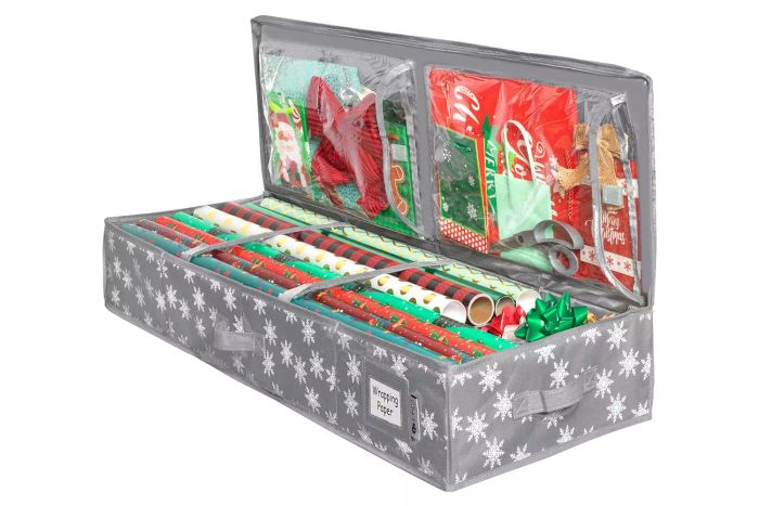 Amazon HOLDN’ STORAGE Wrapping Paper Storage Container