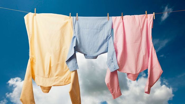 Hang your clothes on a line to air dry instead of using the dryer for a gentler approach.