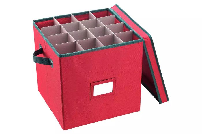 Amazon Elf Stor Christmas Ornament Storage Box