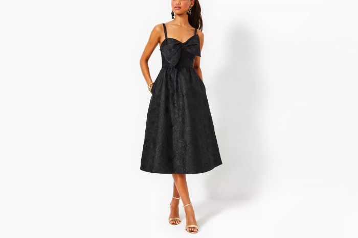Lilly Pulitzer Ellara Jacquard Midi Bow Dress