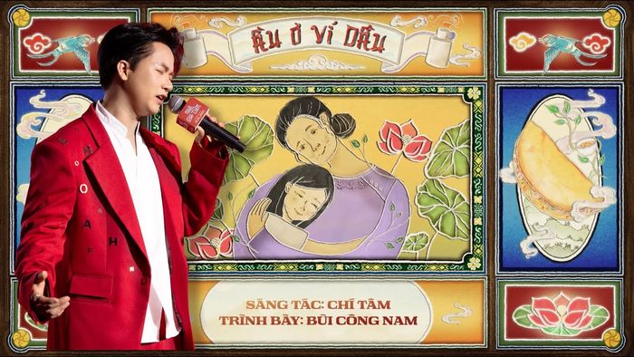 Ca khúc Ầu Ơi Ví Dầu trong Nhà Gia Tiên do chính diễn viên Chí Tâm sáng tác