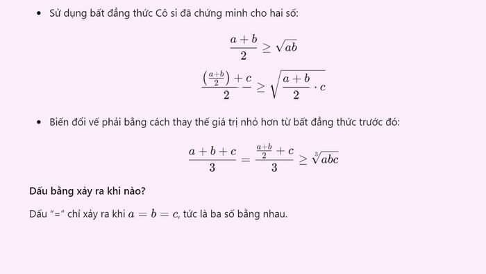 Chứng minh bất đẳng thức Cô-si với ba số thực không âm (Hình minh họa 2)