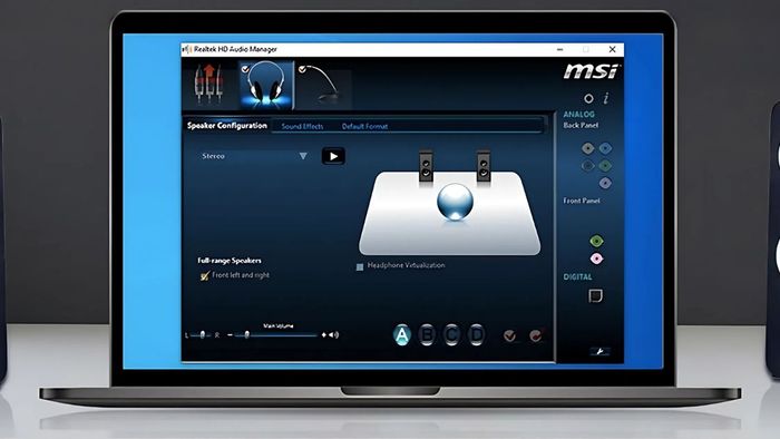 Lỗi không mở được Realtek HD Audio Manager