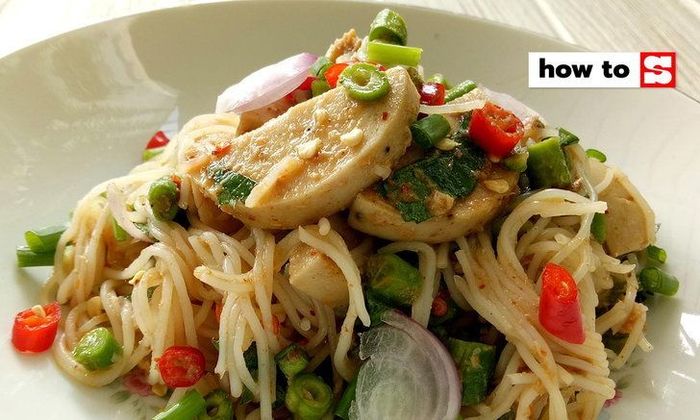 เมนูยำขนมจีนร้านส้มตำ