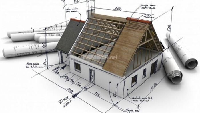 Xác định diện tích xây dựng là yếu tố quan trọng trong việc tính toán chi phí xây dựng.