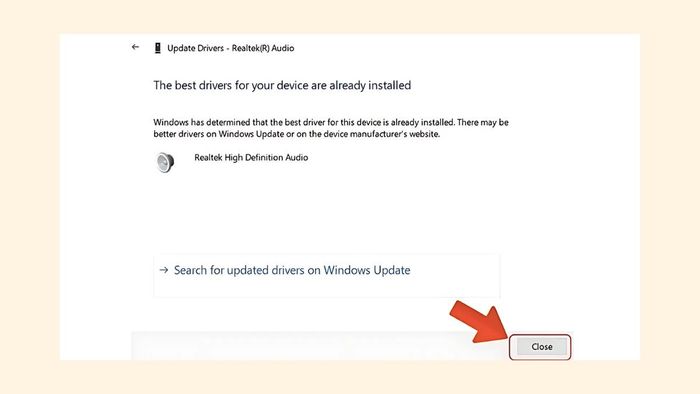 Cách nâng cấp driver âm thanh Realtek HD Audio Manager - bước 5