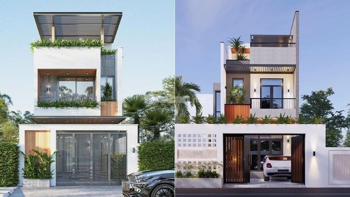 Mẫu nhà 1 trệt 1 lầu với sân thượng rộng rãi