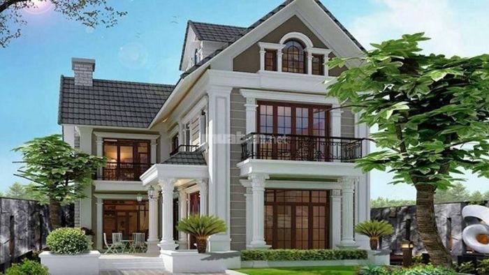 Thiết kế nhà 2 tầng với 4 phòng ngủ rộng rãi, đảm bảo không gian sống thoải mái và tiện nghi cho mọi thành viên trong gia đình.