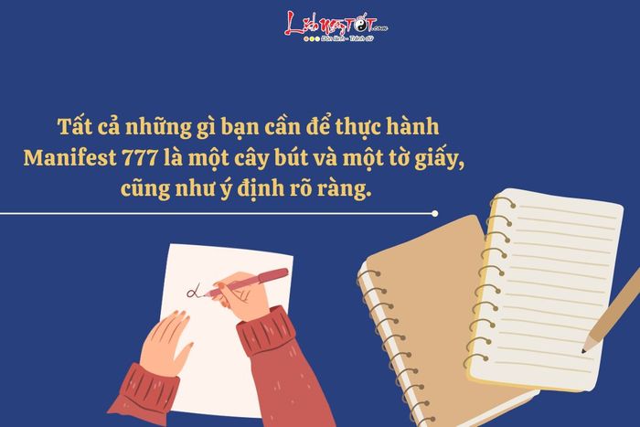 Hay viết ra ý định của mình.