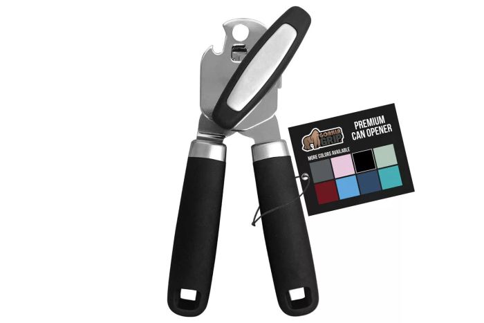 Amazon The Original Gorilla Grip Heavy Duty Stainless Steel Smooth Edge Manual Hand Held Can Opener