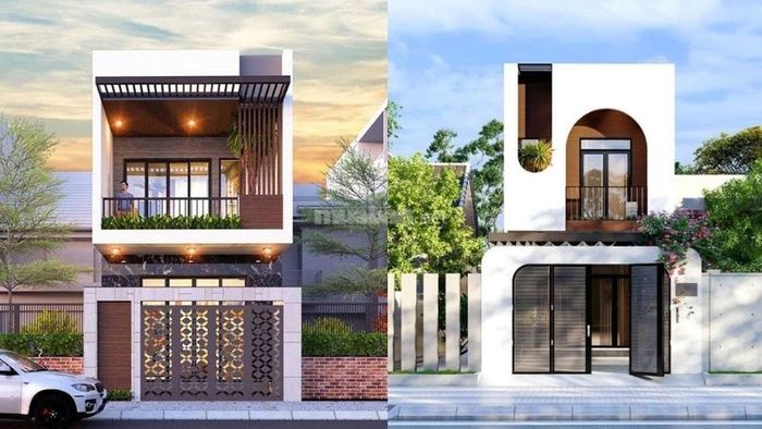 Mẫu nhà 1 trệt 1 lầu theo phong cách hiện đại