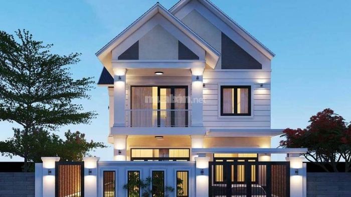 Mẫu nhà 1 trệt 1 lầu 4 phòng ngủ với không gian sống thoải mái, lý tưởng cho gia đình đông thành viên.