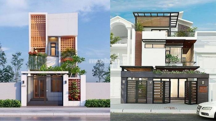 Nhà 2 tầng 3 phòng ngủ là thiết kế phù hợp cho các gia đình trẻ, tạo nên không gian sống tiện nghi và hiện đại.