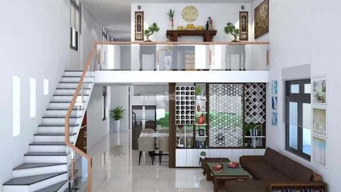 Mẫu nhà 2 tầng 300 triệu có gác lửng tối ưu diện tích sử dụng