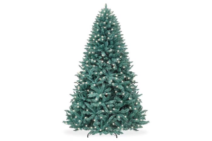 Best Choice Products 6ft Pre-Lit Blue Spruce Christmas Tree
