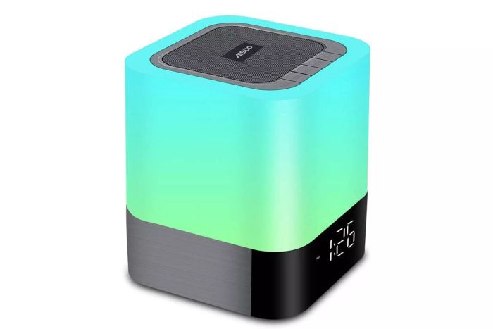 Amazon Aisuo Night Light-5 in 1 Bedside Lamp with Bluetooth Speaker, a multifunctional lamp with soothing features