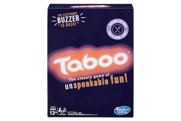 Amazon Hasbro Gaming Taboo Party Board Game, an exciting way to challenge your friends