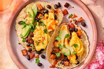 Sweet Potato and Black Bean Breakfast Tacos