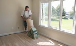 sanding wood floors