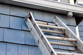 ladder placement on the house