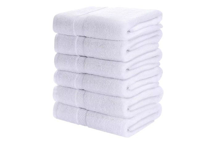 Amazon Prime Day Utopia 6-Pack Medium Bath Towels, 100% Ring Spun Cotton (24 x 48 Inches), Lightweight and Quick Drying, Highly Absorbent Premium Towels for the Bathroom