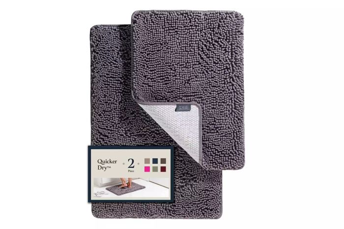 BELADOR 2-Piece Plush Bathroom Rug Set