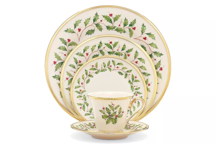 Lenox 146590600 Holiday Five-Piece Place Setting