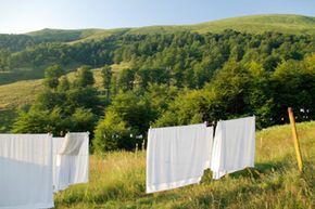 drying bed linens