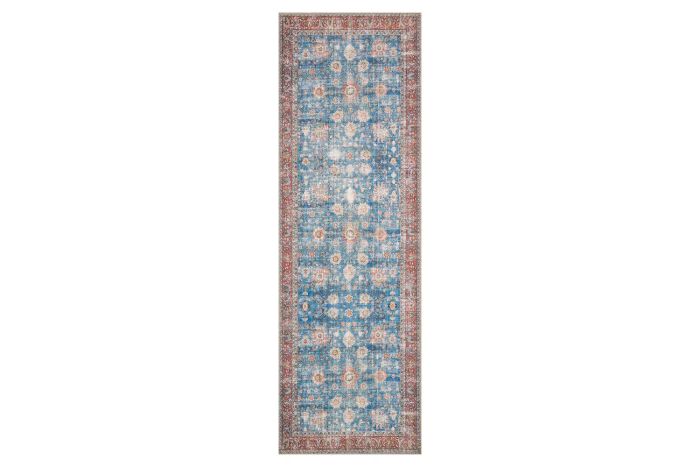 Amazon Loloi II Loren Collection LQ-01, Blue/Brick 2'-6