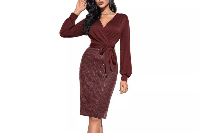 Amazon GRACE KARIN Women's Sequin Sparkly Party Dress