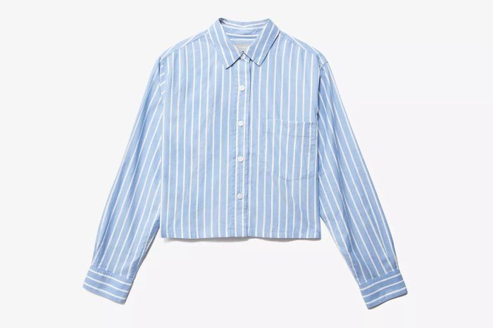 Everlane The Silky Cotton Way-Short Shirt