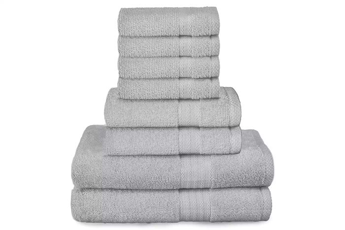 GLAMBURG Ultra Soft 8-Piece Towel Collection