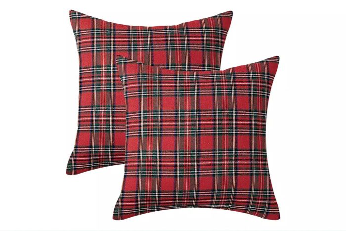Black Friday Amazon MIULEE Christmas Set of 2 Scottish Tartan Plaid Throw Pillow Covers