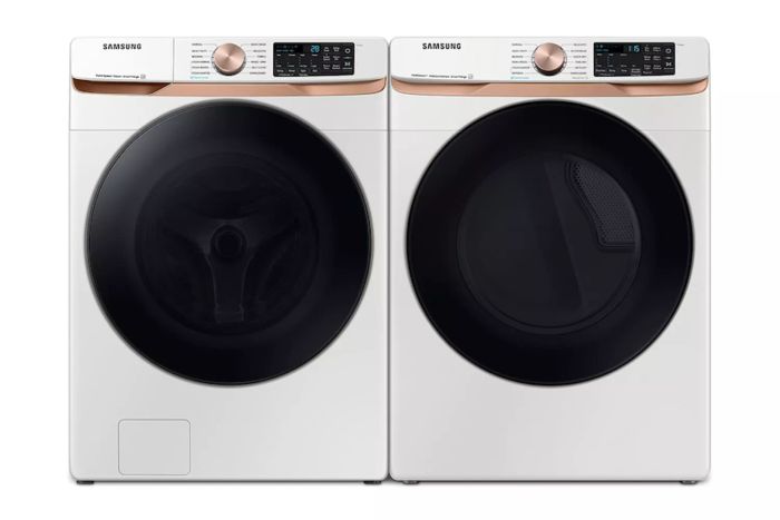 Black Friday Samsung Extra Large Capacity Smart Front Load Washer and Dryer