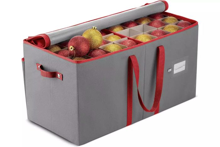 Zober Large Christmas Ornament Storage Box