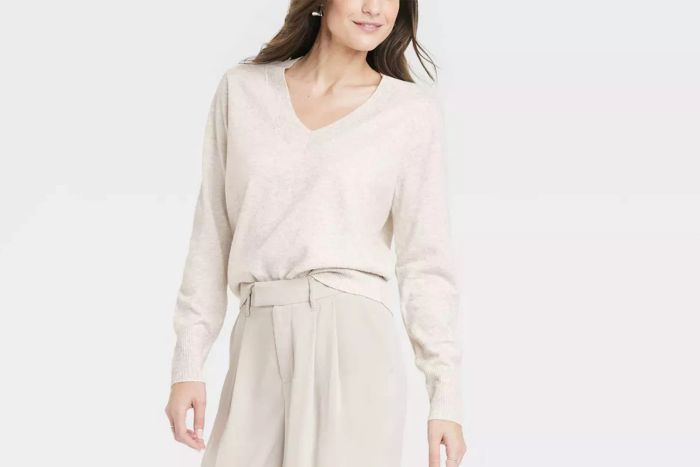 Target A New Day Women's Fine Gauge V-Neck Sweater