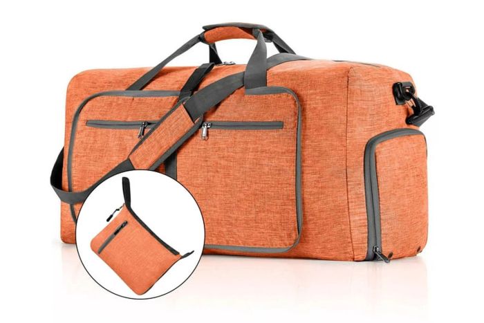 Walmart Cshidworld 65L Travel Duffel for Men, Large Foldable Bag