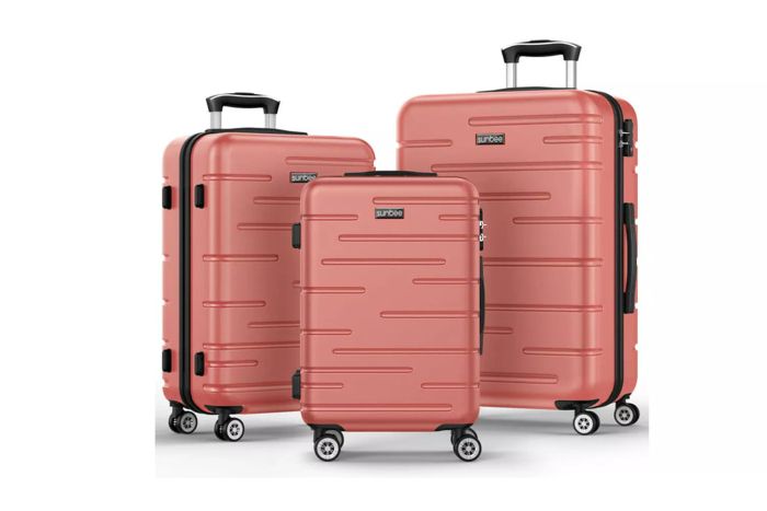 Walmart Sunbee 3-Piece ABS Hardshell Luggage Set