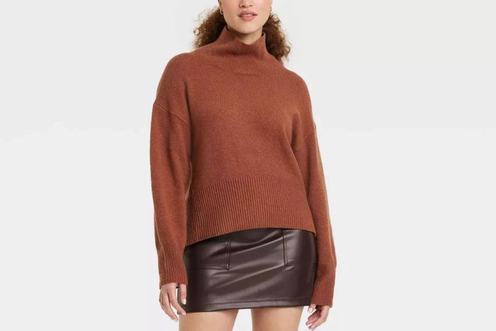 Target A New Day Women's Mock Turtleneck Pullover Sweater