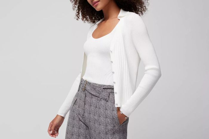 Black Friday at White House Black Market: Ribbed Cardigan