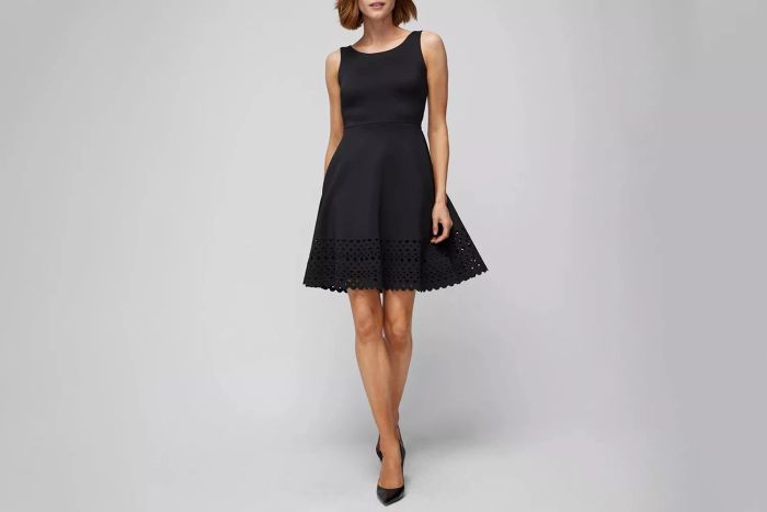 Black Friday at White House Black Market: Sleeveless Scuba Fit-and-Flare Dress