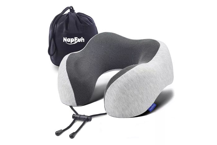 Amazon Prime Day Napfun Neck Pillow for Traveling, Upgraded Travel Neck Pillow for Airplane