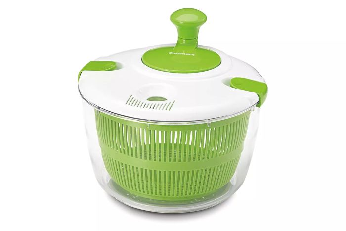 Amazon Cuisinart Large Salad Spinner - Wash, Spin & Dry Salad Greens, Fruits & Vegetables, 5qt, CTG-00-SAS, White
