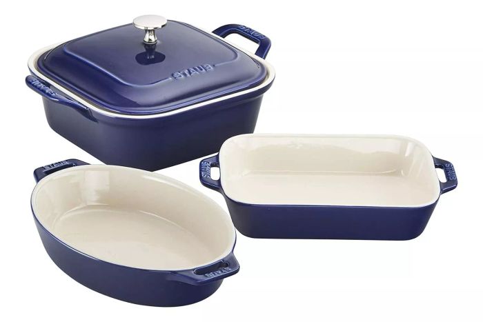 Amazon Staub Ceramics 4-pc Baking Pans Set