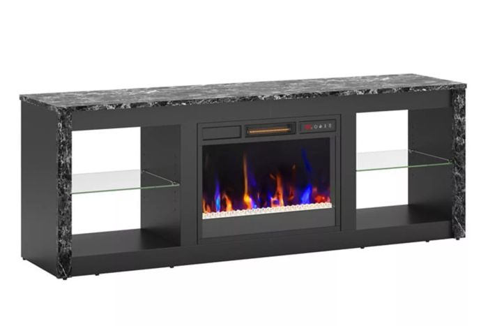Bestier Modern Electric LED Fireplace TV Stand with Seven Colors from Walmart