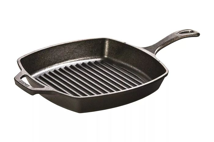 Lodge L8SGP3 Cast Iron Square Grill Pan